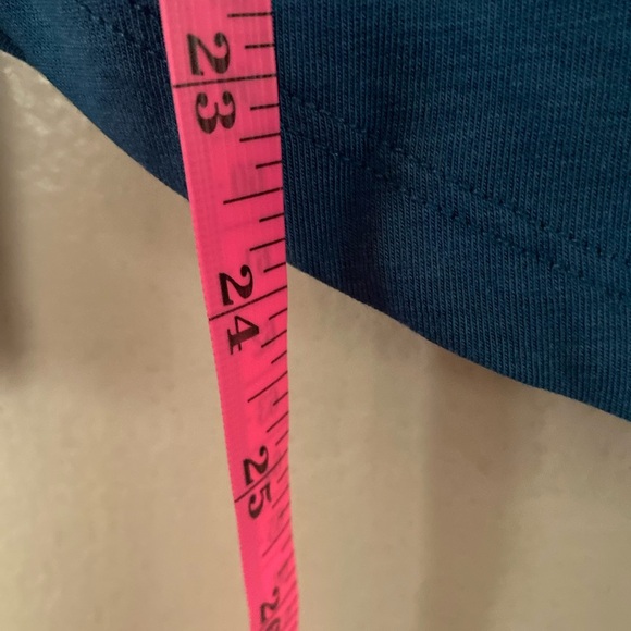 Universal Standard Teal Long Sleeve T Rex Tee Shirt Women’s Size 4XS 00/0 NEW - Picture 6 of 8